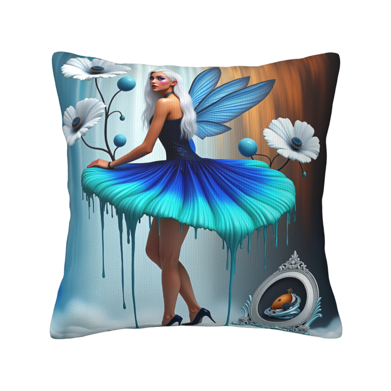 Housse de Coussin en Peluche Double Face Motif Ciel Étoilé - Okomall