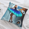 Dreamy Galaxy Double-Sided Plush Pillow Cover - Okomall