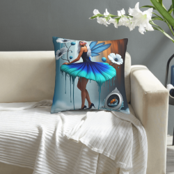 Cuscino in Peluche Doppio Lato con Motivo Cielo Stellato - Okomall