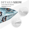 Funda de Almohada de Peluche de Doble Cara con Estampado de Cielo Estrellado - Okomall