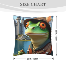 Süßer Cartoon-Tier-Kissenbezug - 18x18 Zoll | Okomall
