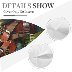 Funda de cojín de animales de dibujos animados lindos - 18x18 pulgadas | Okomall