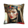 Funda de cojín de felpa de la Reina de Egipto - Okomall