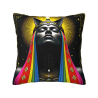 Housse de coussin en peluche avec motifs abstraits et exotiques - Okomall