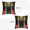 Housse de coussin en peluche avec motifs abstraits et exotiques - Okomall