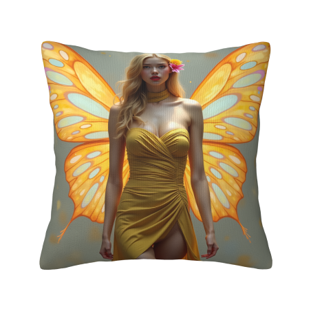 Housse de coussin Sirène Aquarelle de rêve - Okomall