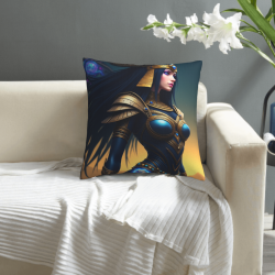 Housse de coussin avec motif de déesse exotique - OkOmall