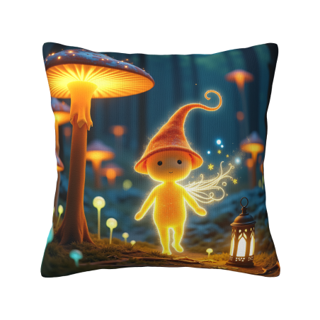 Coussin Doux à Motif Forêt Enchantée - Okomall