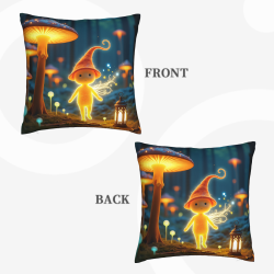 Coussin Doux à Motif Forêt Enchantée - Okomall