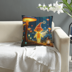 Coussin Doux à Motif Forêt Enchantée - Okomall