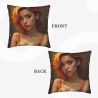 Housse de coussin en peluche avec portrait esthétique - Okomall