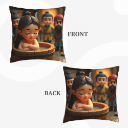 Taie de coussin en peluche Forêt de Rêve - Okomall