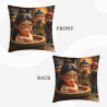 Funda de cojín de felpa Bosque de Ensueño - Okomall
