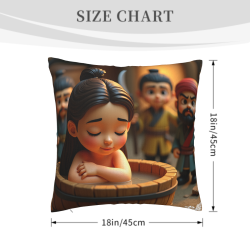 Taie de coussin en peluche Forêt de Rêve - Okomall