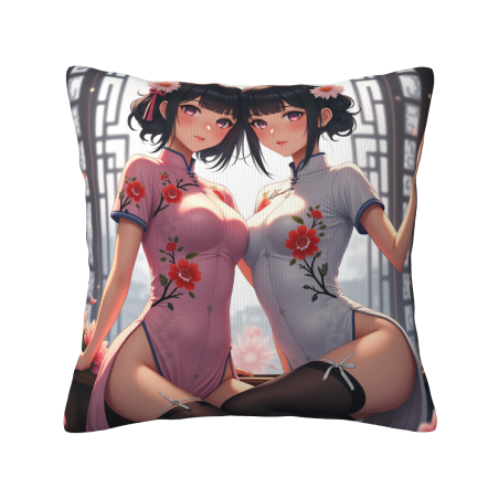 Cute Anime Girl Plush Pillow Case - Okomall