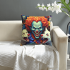Plüschkissenbezug mit Druck von Wilder Clown - Okomall