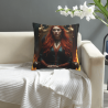 Cuscino in peluche con ritratto femminile splendido - Okomall