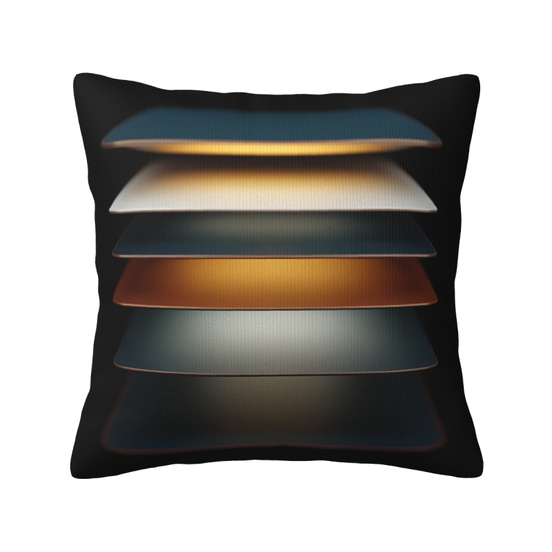 Housse de coussin en peluche dégradé - Okomall
