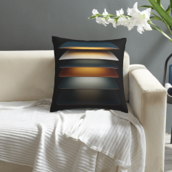 Housse de coussin en peluche dégradé - Okomall