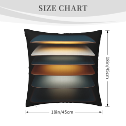 Housse de coussin en peluche dégradé - Okomall
