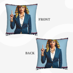 Housse de Coussin en Peluche Double Face Tendance et Confiance - Okomall