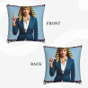 Housse de Coussin en Peluche Double Face Tendance et Confiance - Okomall