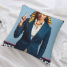 Housse de Coussin en Peluche Double Face Tendance et Confiance - Okomall