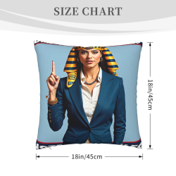 Kuschelkissenbezug mit doppelseitigem Motiv von selbstbewusster Frau - Okomall