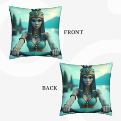 Funda de cojín de felpa de la Reina de Egipto - Okomall