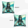 Housse de coussin en peluche Reine d'Égypte - Okomall