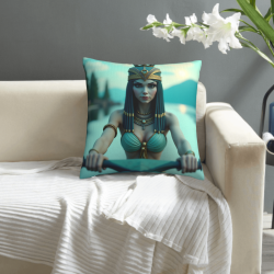 Funda de cojín de felpa de la Reina de Egipto - Okomall