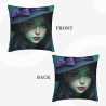 Housse de coussin en peluche à motif de fille mignon - OkOmall