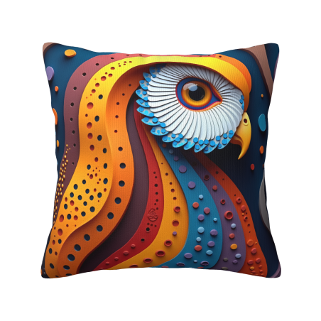 Housse de coussin en peluche à pois - Okomall