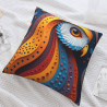 Housse de coussin en peluche à pois - Okomall
