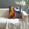 Housse de coussin en peluche à pois - Okomall