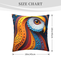 Housse de coussin en peluche à pois - Okomall