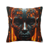 Housse de coussin en peluche style cyberpunk - Okomall