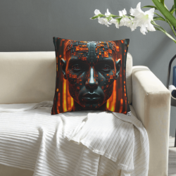 Cyberpunk Style Plush Pillow Cover - Okomall