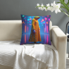 Copertura Cuscino in Peluche Doppio Lato Effetto Neon Fantastico - Okomall