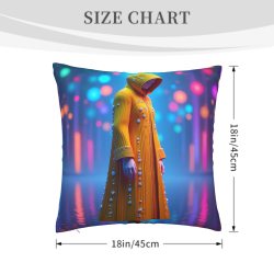 Dreamy Neon Double-Sided Plush Pillow Cover - Okomall