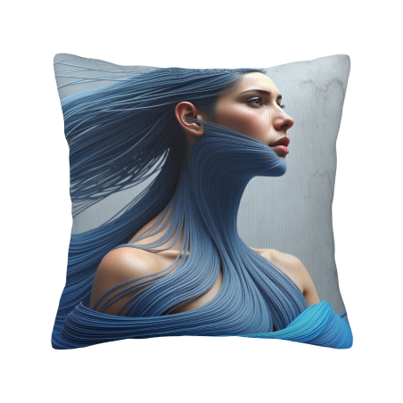 Abstract Flow Line Plush Pillow Cover - Okomall
