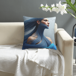 Abstract Flow Line Plush Pillow Cover - Okomall
