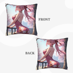 Anime Girl Plush Pillow Case - Okomall