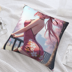 Anime Girl Plush Pillow Case - Okomall
