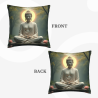 Zen Lotus Buddha Plüschkissenbezug - Okomall