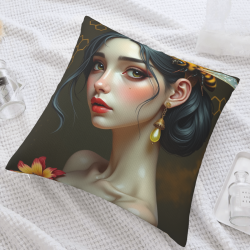 Dreamy Girl Plush Pillow Cover - Okomall
