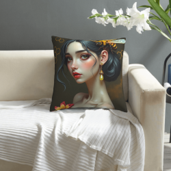 Dreamy Girl Plush Pillow Cover - Okomall
