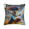 Dynamic Street Musician Plush Pillow Cover - Okomall