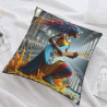 Dynamic Street Musician Plush Pillow Cover - Okomall