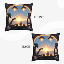 Housse de coussin en peluche futuriste pour couples - Okomall